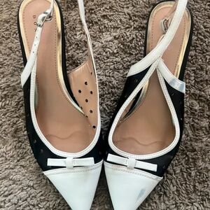 Elegant Two-Tone Slingback Heels